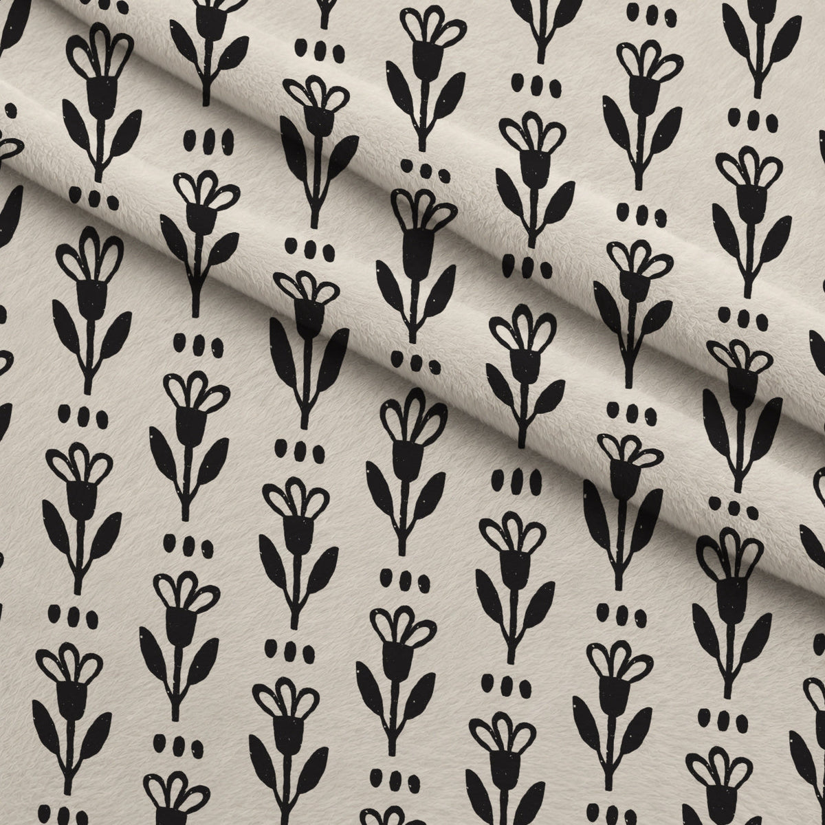 Ink Block Print Pattern 12 Fleece Fabric — fleece fabric folded close-up preview (mv-fleece-v1:lying)