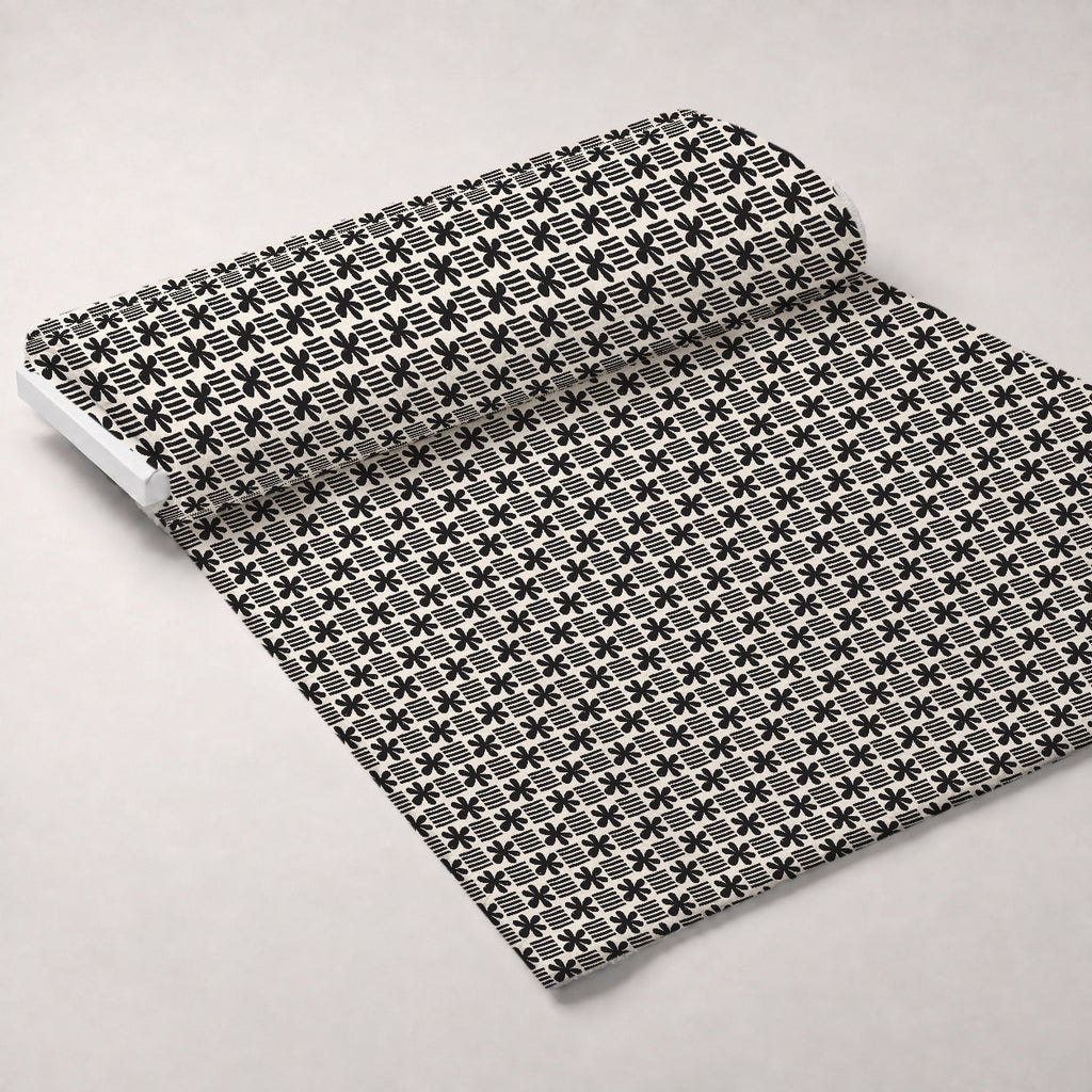 Ink Block Print Pattern 16 Fleece Fabric — fleece fabric unrolled bolt preview (mv-fleece-v1:bolt)