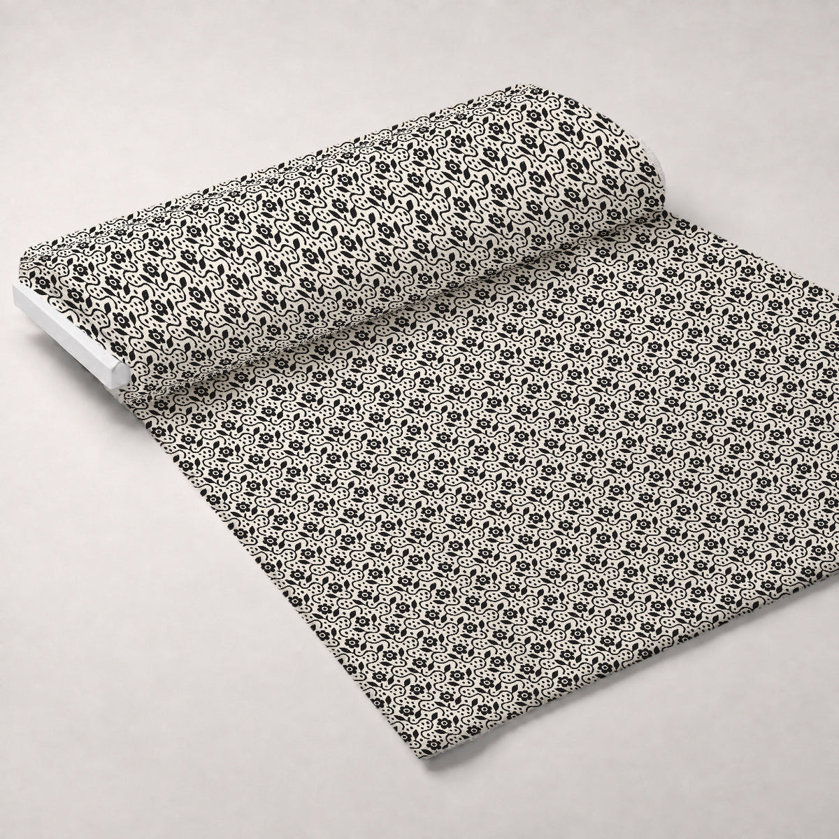 Ink Block Print Pattern 19 Fleece Fabric — fleece fabric unrolled bolt preview (mv-fleece-v1:bolt)
