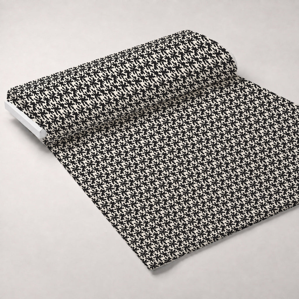 Ink Block Print Pattern 2 Fleece Fabric — fleece fabric unrolled bolt preview (mv-fleece-v1:bolt)