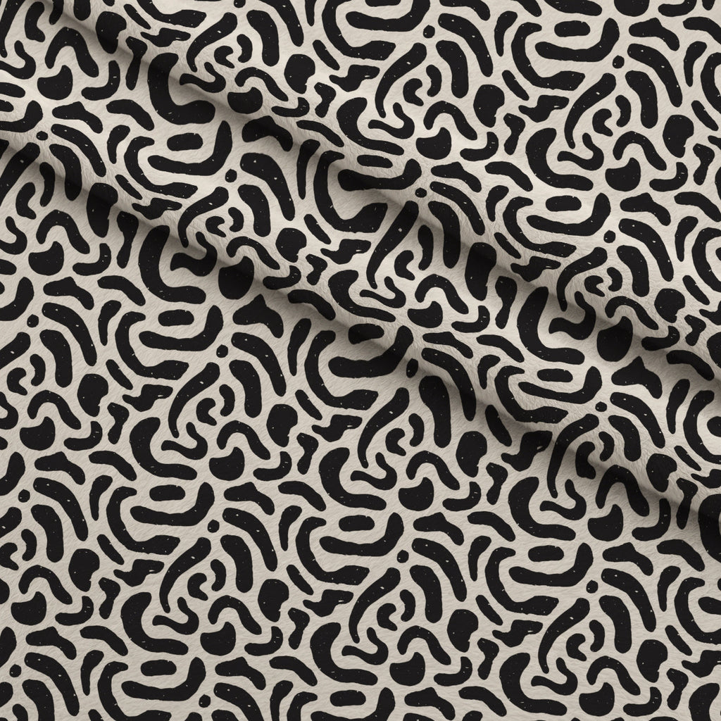 Ink Block Print Pattern 4 Fleece Fabric — fleece fabric folded close-up preview (mv-fleece-v1:lying)