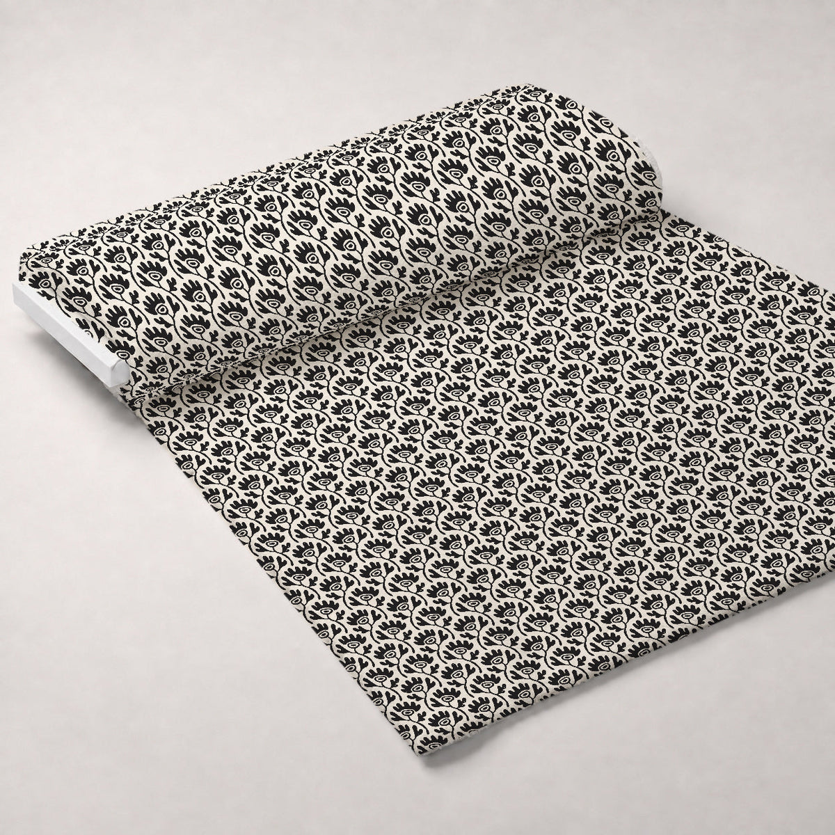 Ink Block Print Pattern 7 Fleece Fabric — fleece fabric unrolled bolt preview (mv-fleece-v1:bolt)