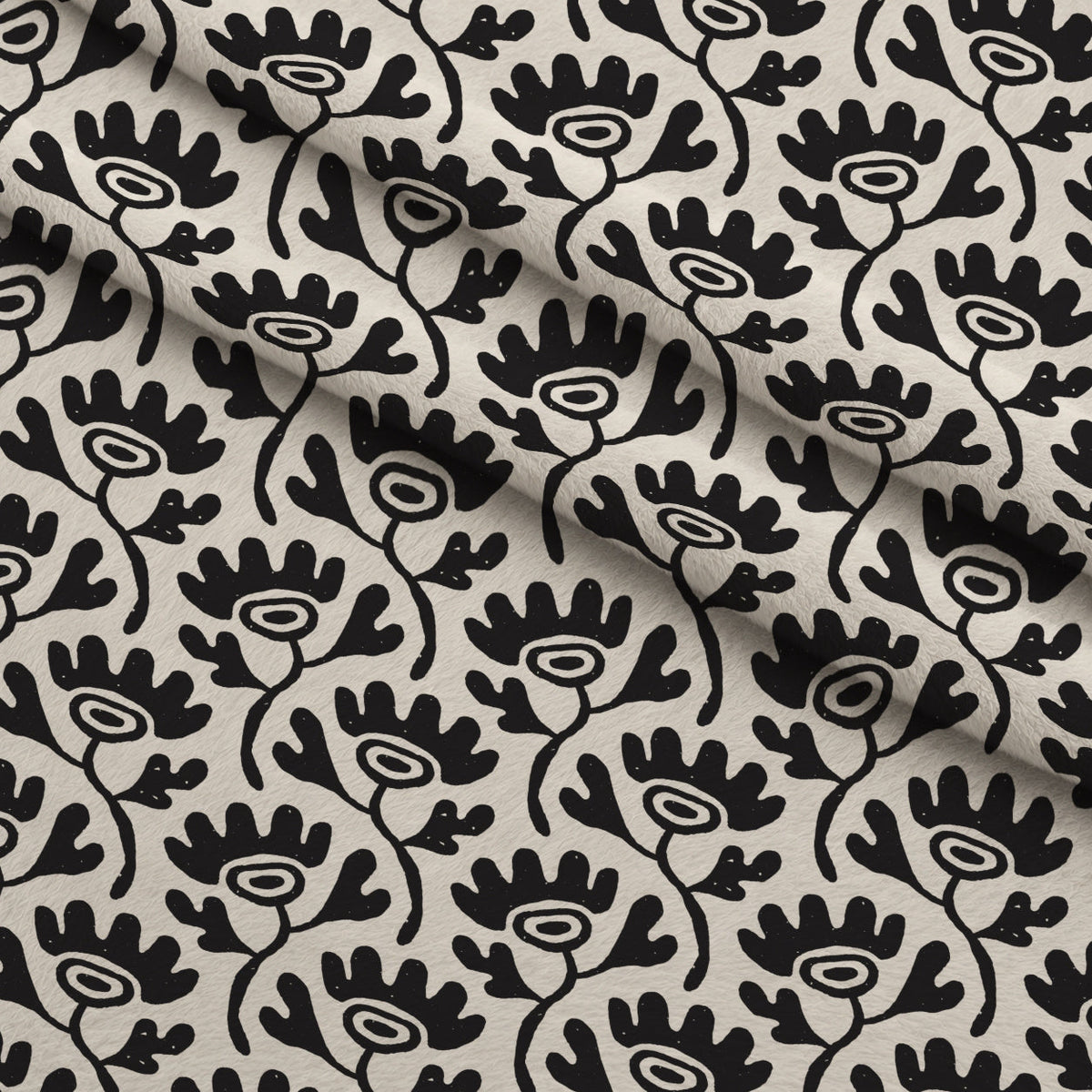 Ink Block Print Pattern 7 Fleece Fabric — fleece fabric folded close-up preview (mv-fleece-v1:lying)