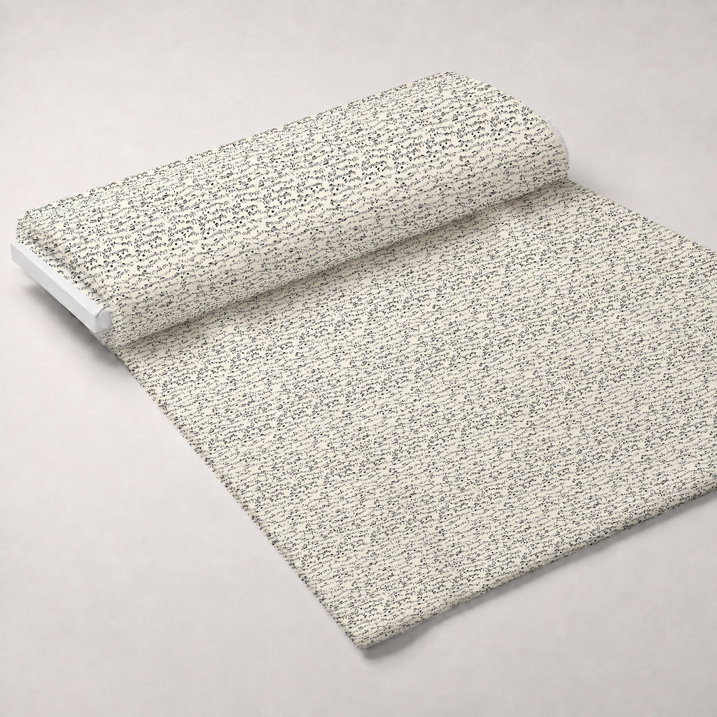 Inked Melodies Pattern 1 Fleece Fabric — fleece fabric unrolled bolt preview (mv-fleece-v1:bolt)