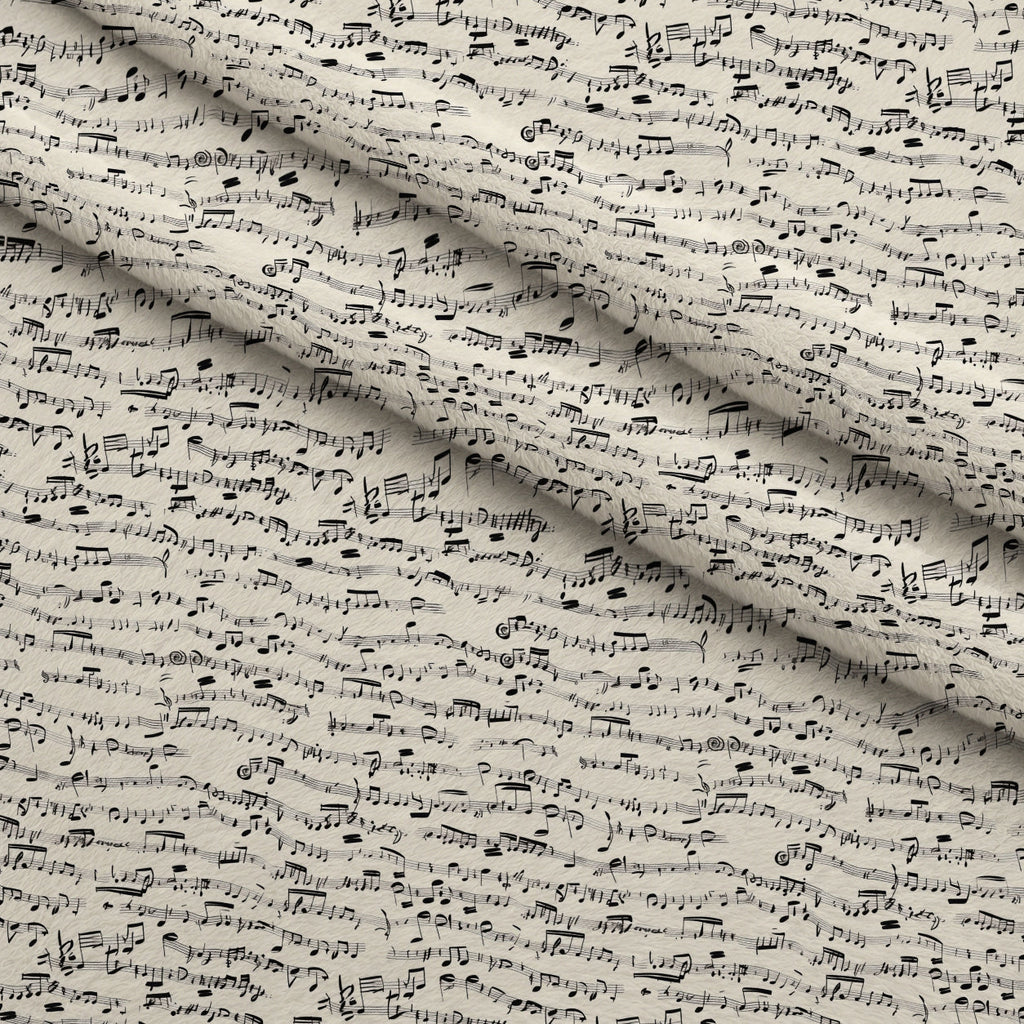 Inked Melodies Pattern 1 Fleece Fabric — fleece fabric folded close-up preview (mv-fleece-v1:lying)