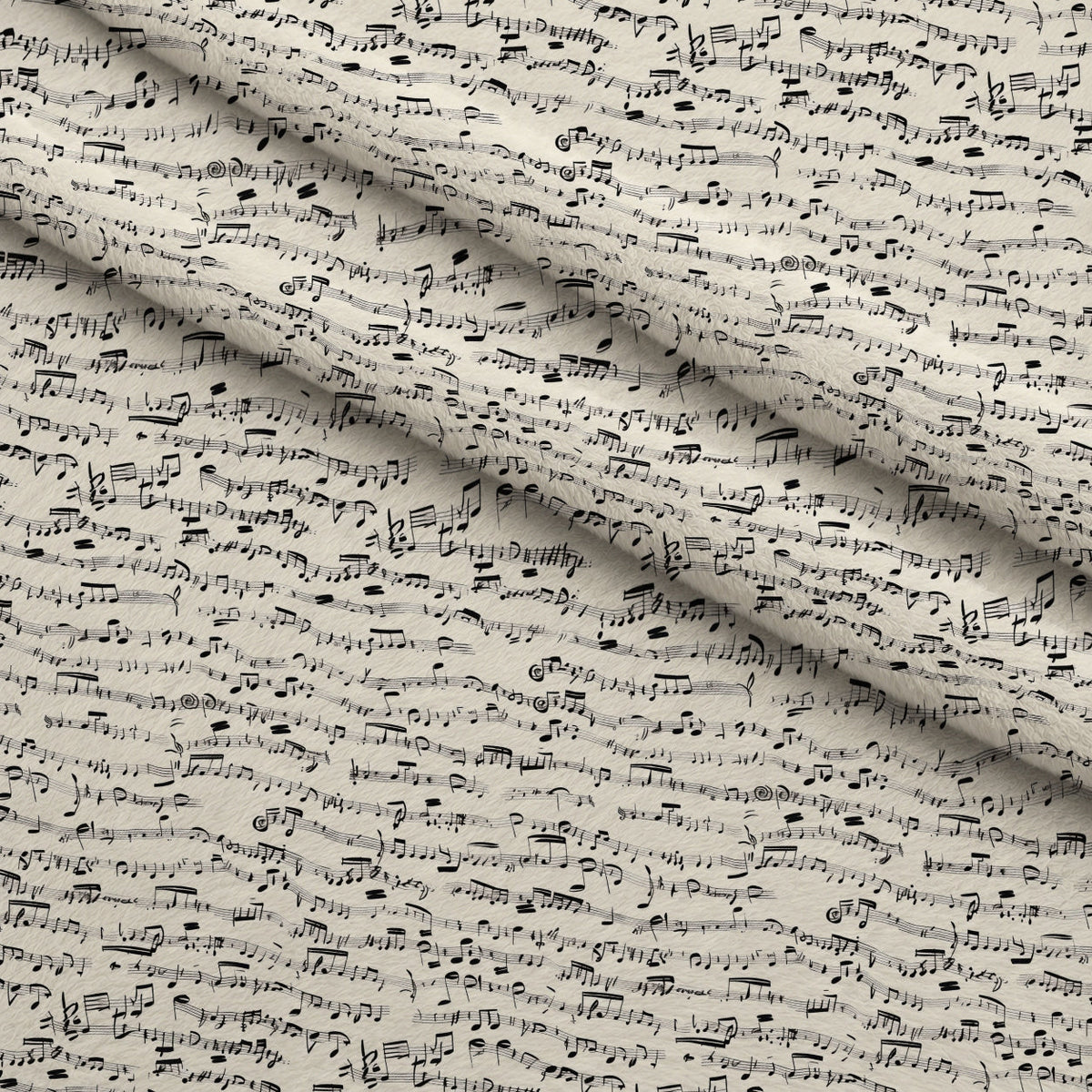 Inked Melodies Pattern 1 Fleece Fabric — fleece fabric folded close-up preview (mv-fleece-v1:lying)