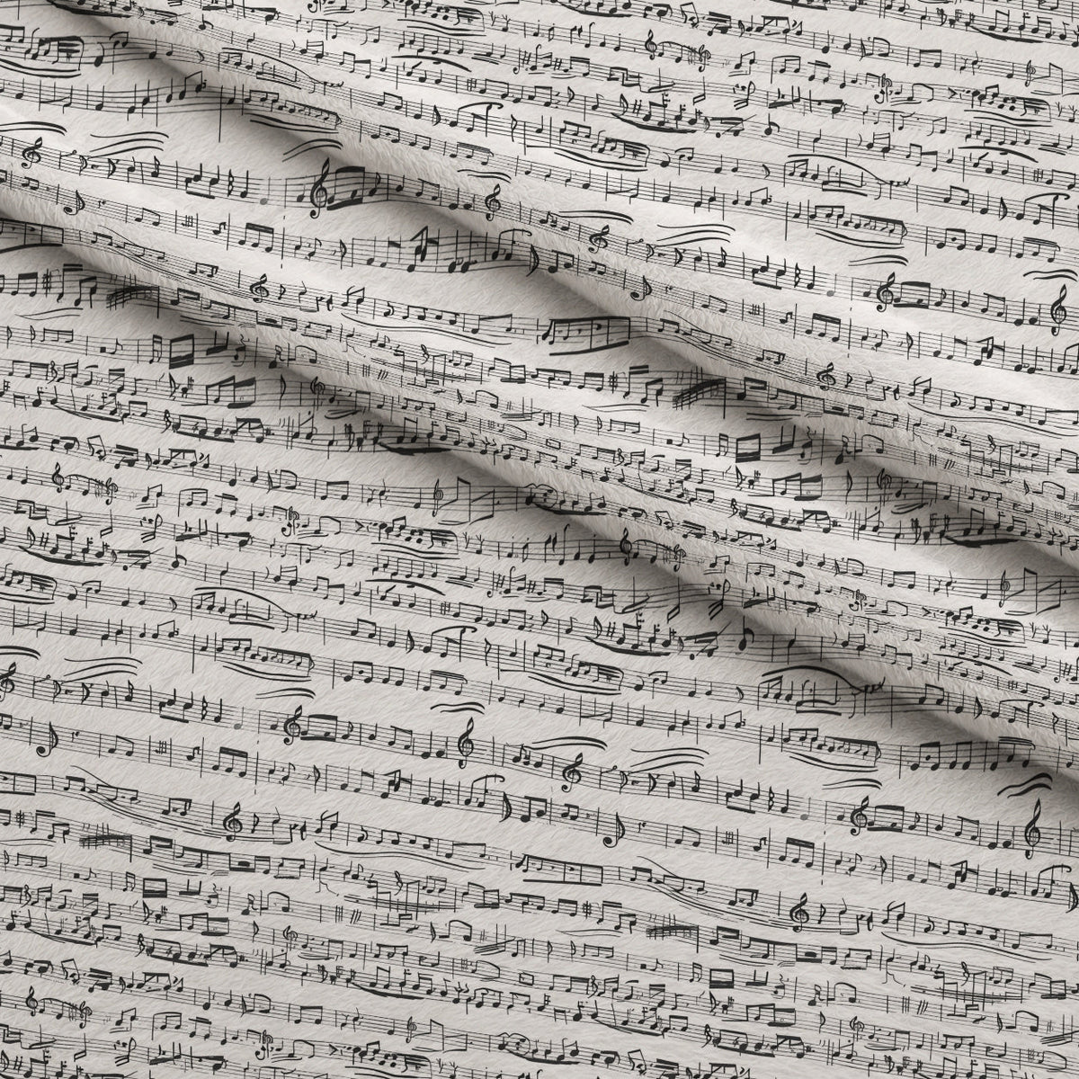 Inked Melodies Pattern 10 Fleece Fabric — fleece fabric folded close-up preview (mv-fleece-v1:lying)