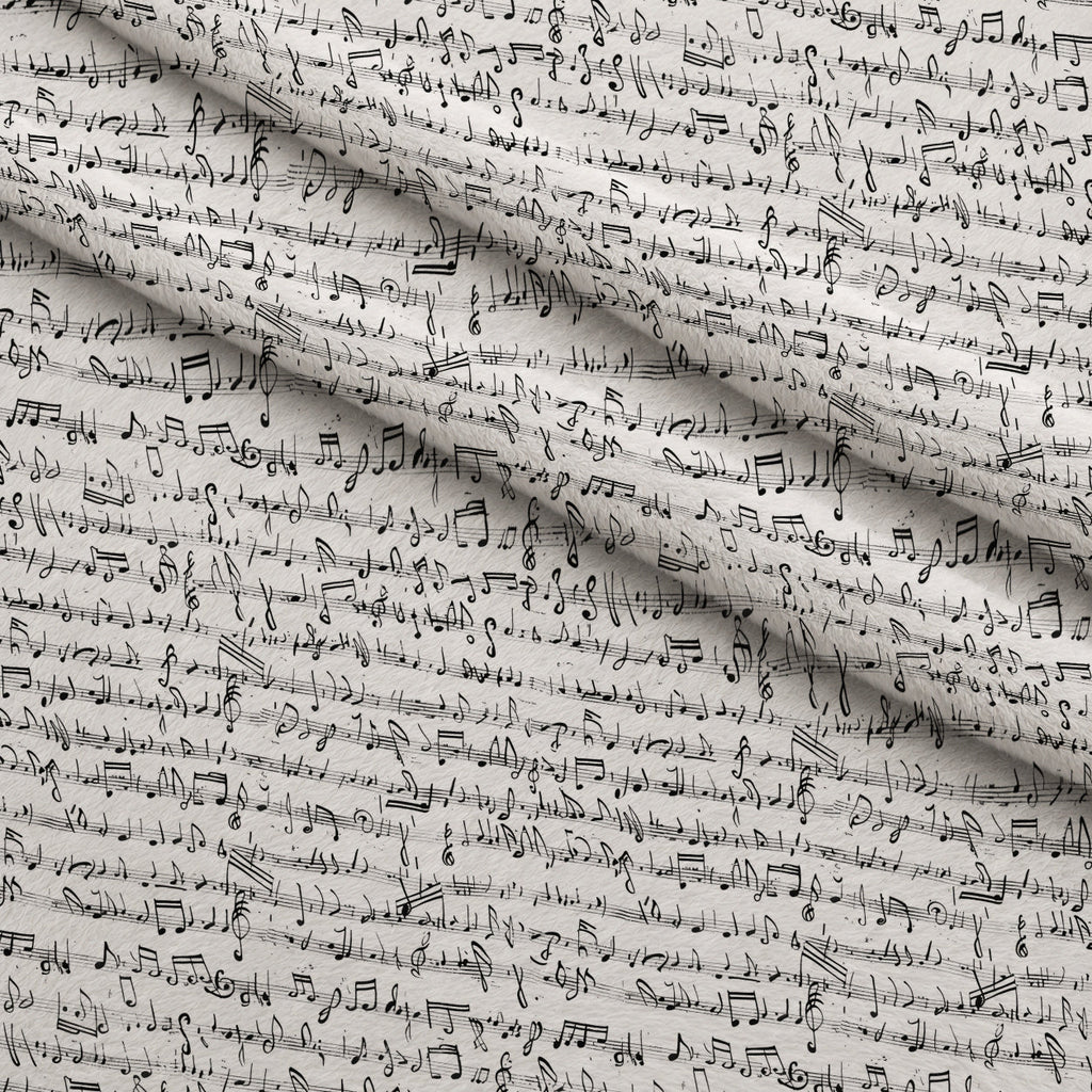 Inked Melodies Pattern 2 Fleece Fabric — fleece fabric folded close-up preview (mv-fleece-v1:lying)