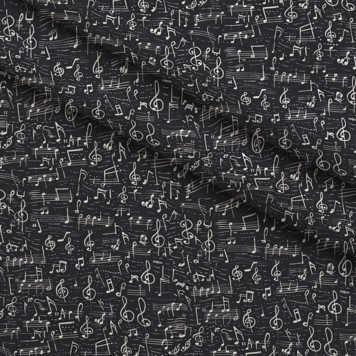 Inked Melodies Pattern 4 Fleece Fabric — fleece fabric folded close-up preview (mv-fleece-v1:lying)