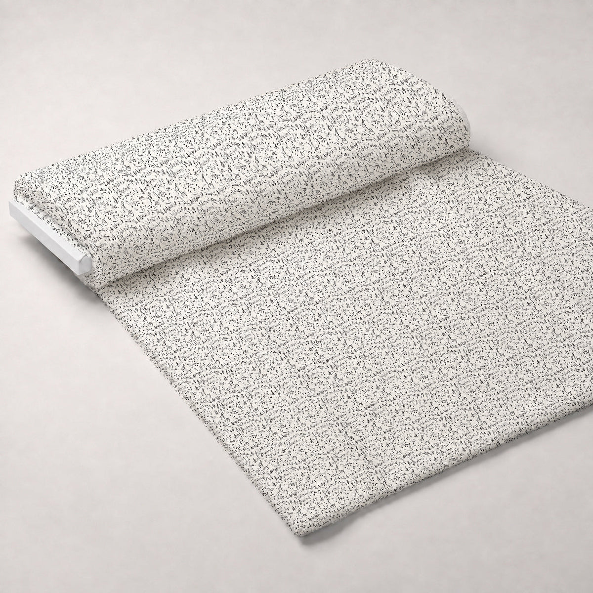 Inked Melodies Pattern 5 Fleece Fabric — fleece fabric unrolled bolt preview (mv-fleece-v1:bolt)