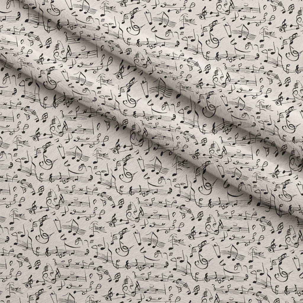 Inked Melodies Pattern 5 Fleece Fabric — fleece fabric folded close-up preview (mv-fleece-v1:lying)