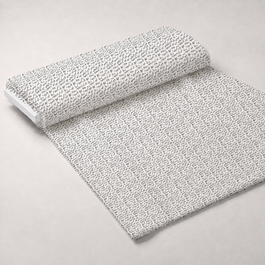 Inked Melodies Pattern 7 Fleece Fabric — fleece fabric unrolled bolt preview (mv-fleece-v1:bolt)
