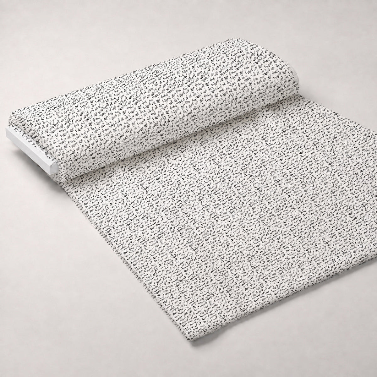Inked Melodies Pattern 7 Fleece Fabric — fleece fabric unrolled bolt preview (mv-fleece-v1:bolt)