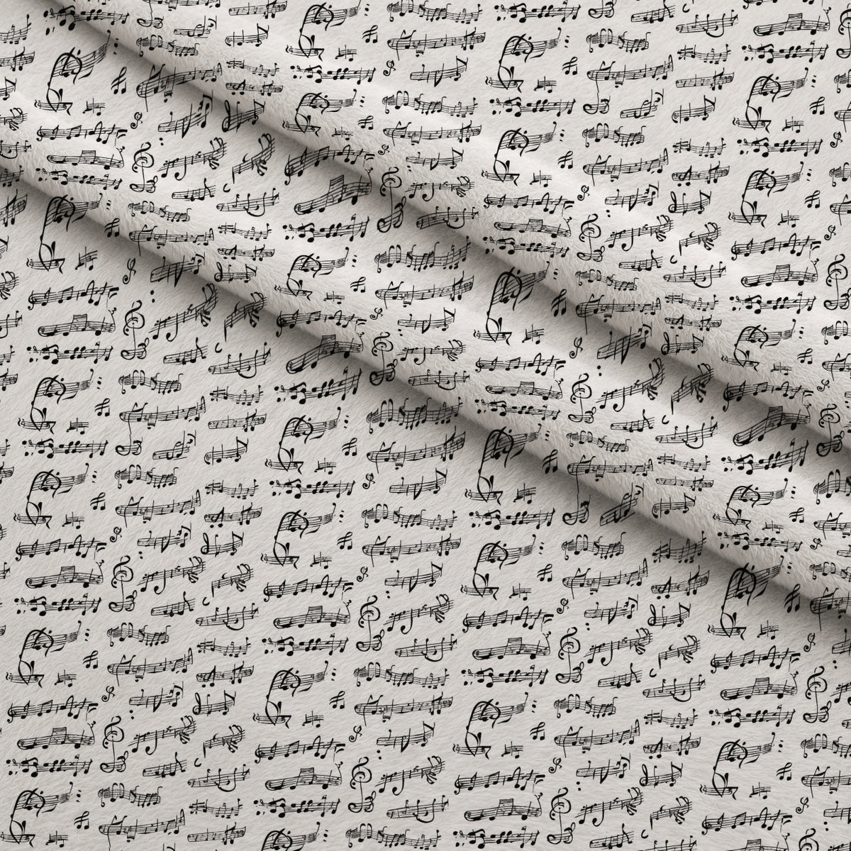 Inked Melodies Pattern 7 Fleece Fabric — fleece fabric folded close-up preview (mv-fleece-v1:lying)