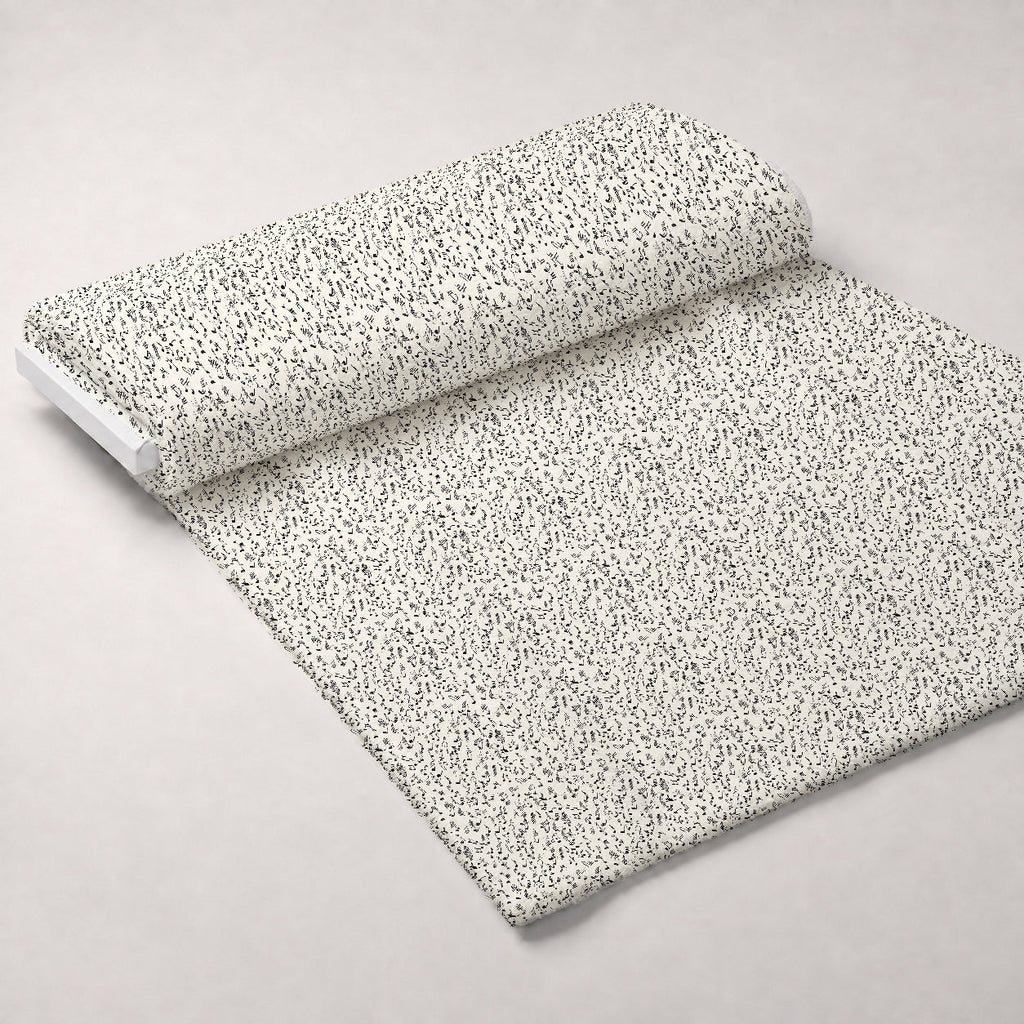 Inked Melodies Pattern 8 Fleece Fabric — fleece fabric unrolled bolt preview (mv-fleece-v1:bolt)