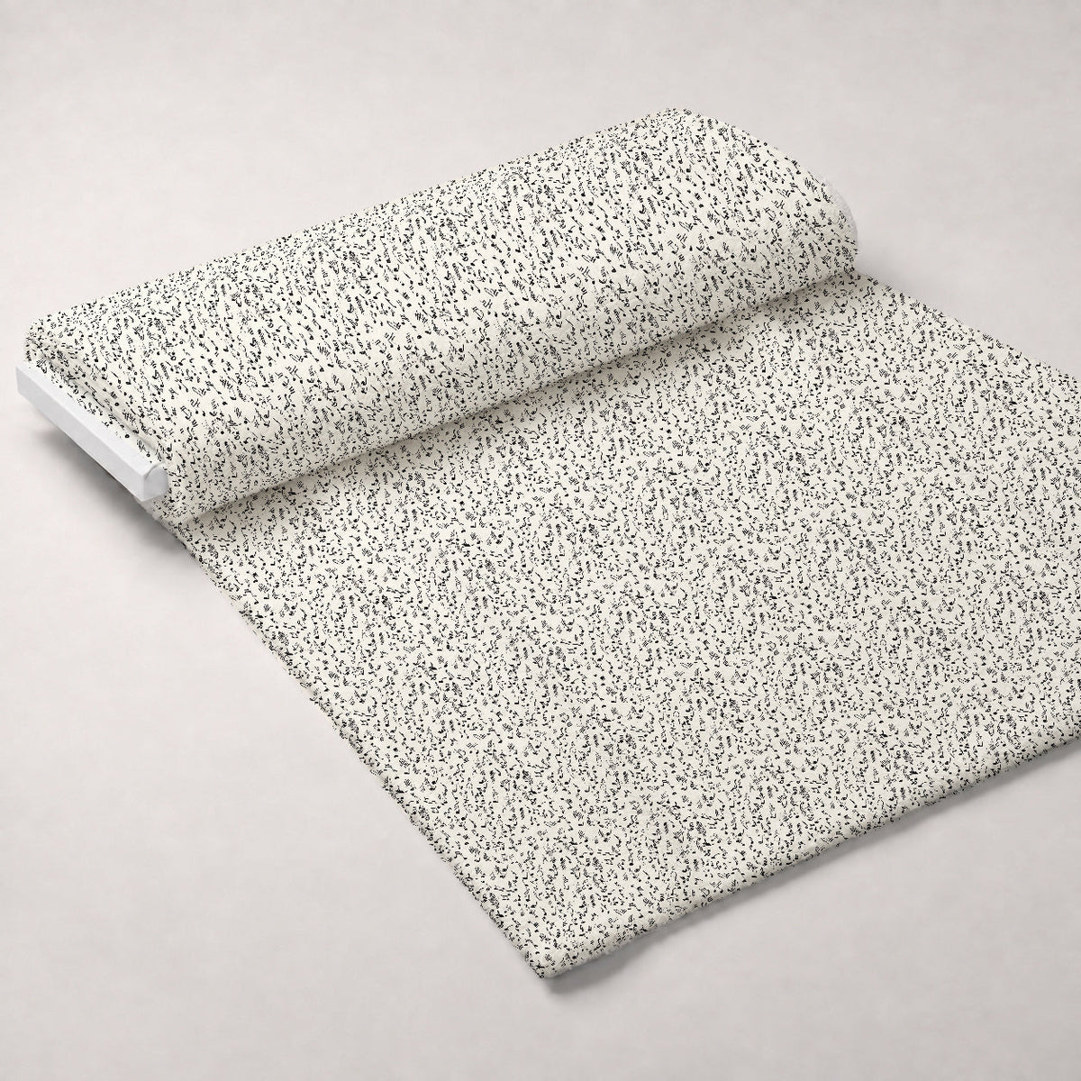 Inked Melodies Pattern 8 Fleece Fabric — fleece fabric unrolled bolt preview (mv-fleece-v1:bolt)
