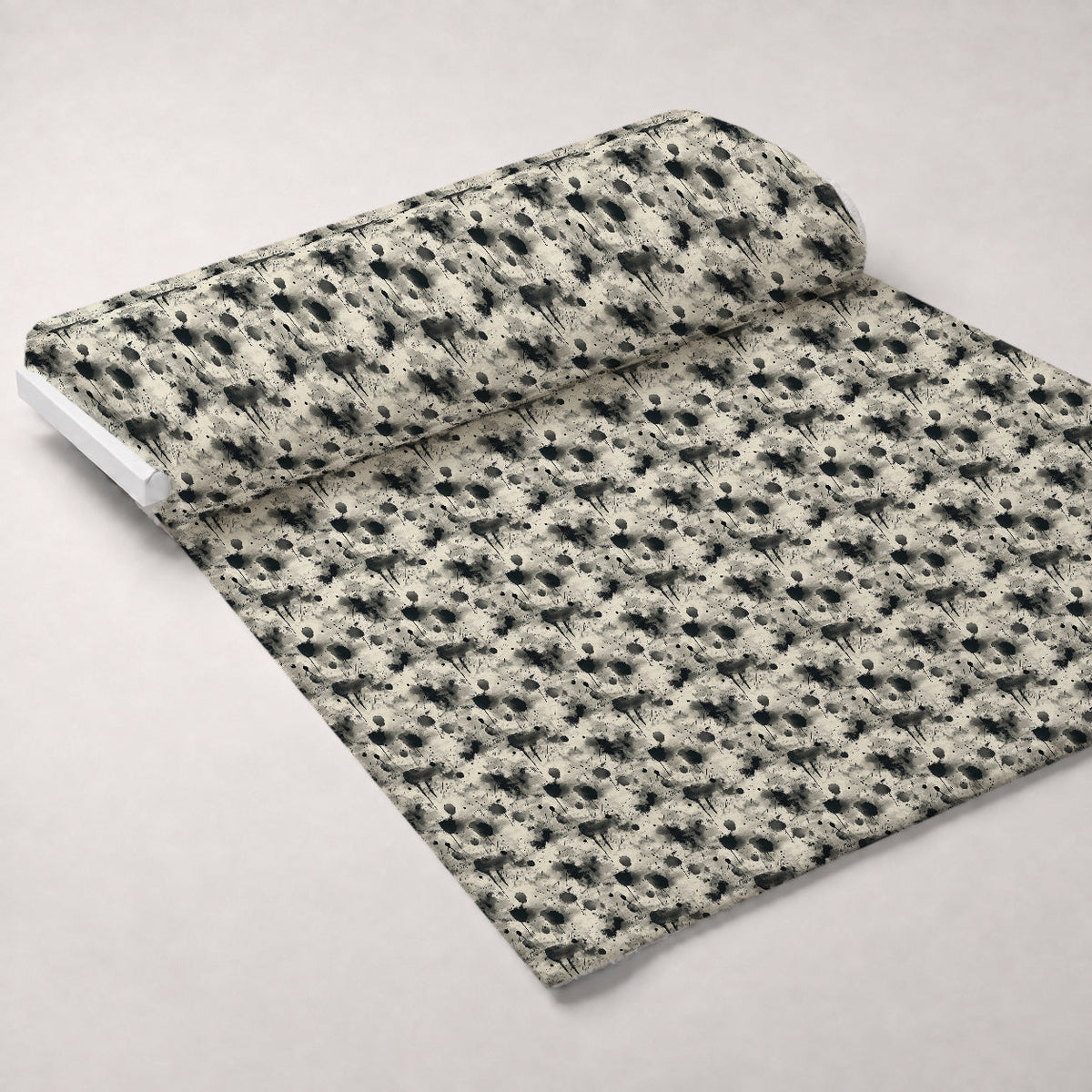 Inkwash Manuscript Pattern 7 Fleece Fabric — fleece fabric unrolled bolt preview (mv-fleece-v1:bolt)