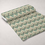 Islamic Blue Pattern 9 Fleece Fabric — fleece fabric unrolled bolt preview (mv-fleece-v1:bolt)