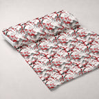 Japanese Cherry Blossoms 3 Fleece Fabric — fleece fabric unrolled bolt preview (mv-fleece-v1:bolt)