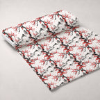 Japanese Cherry Blossoms 4 Fleece Fabric — fleece fabric unrolled bolt preview (mv-fleece-v1:bolt)