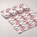 Japanese Cherry Blossoms 7 Fleece Fabric — fleece fabric unrolled bolt preview (mv-fleece-v1:bolt)