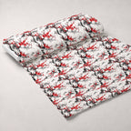 Japanese Cherry Blossoms 8 Fleece Fabric — fleece fabric unrolled bolt preview (mv-fleece-v1:bolt)