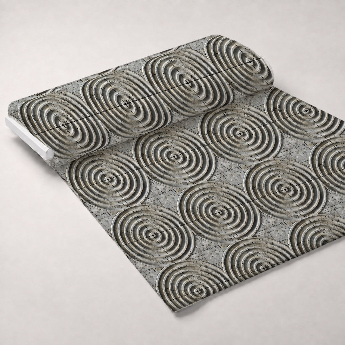 Japanese Zen Garden Pattern 8 Fleece Fabric — fleece fabric unrolled bolt preview (mv-fleece-v1:bolt)