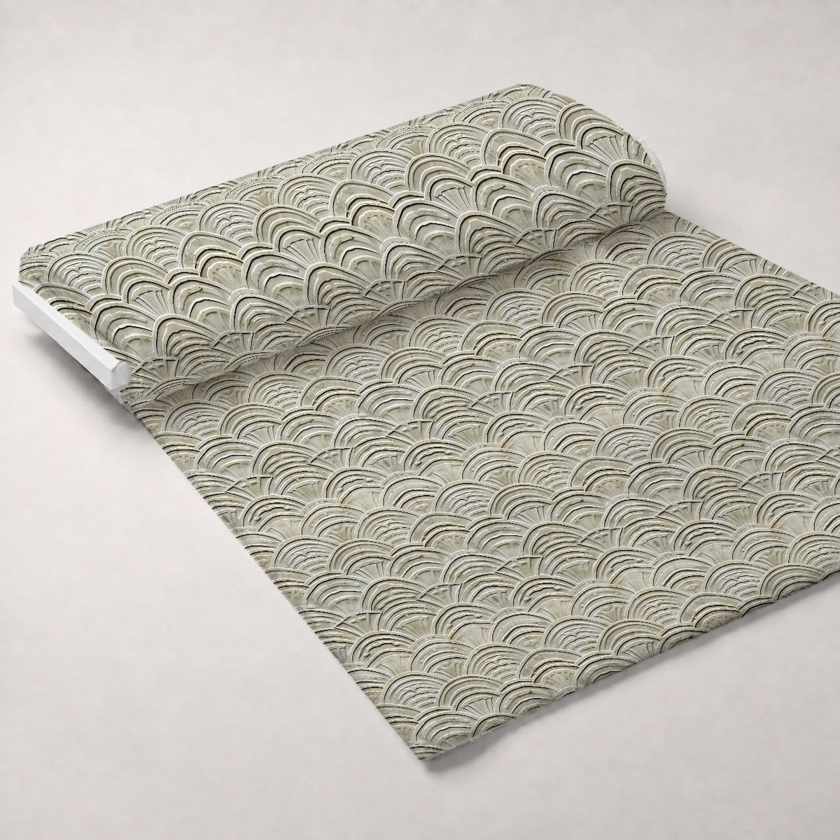 Japanese Zen Garden Pattern 9 Fleece Fabric — fleece fabric unrolled bolt preview (mv-fleece-v1:bolt)