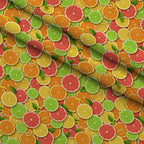 Juicy Medley Pattern 24 Fleece Fabric — fleece fabric folded close-up preview (mv-fleece-v1:lying)