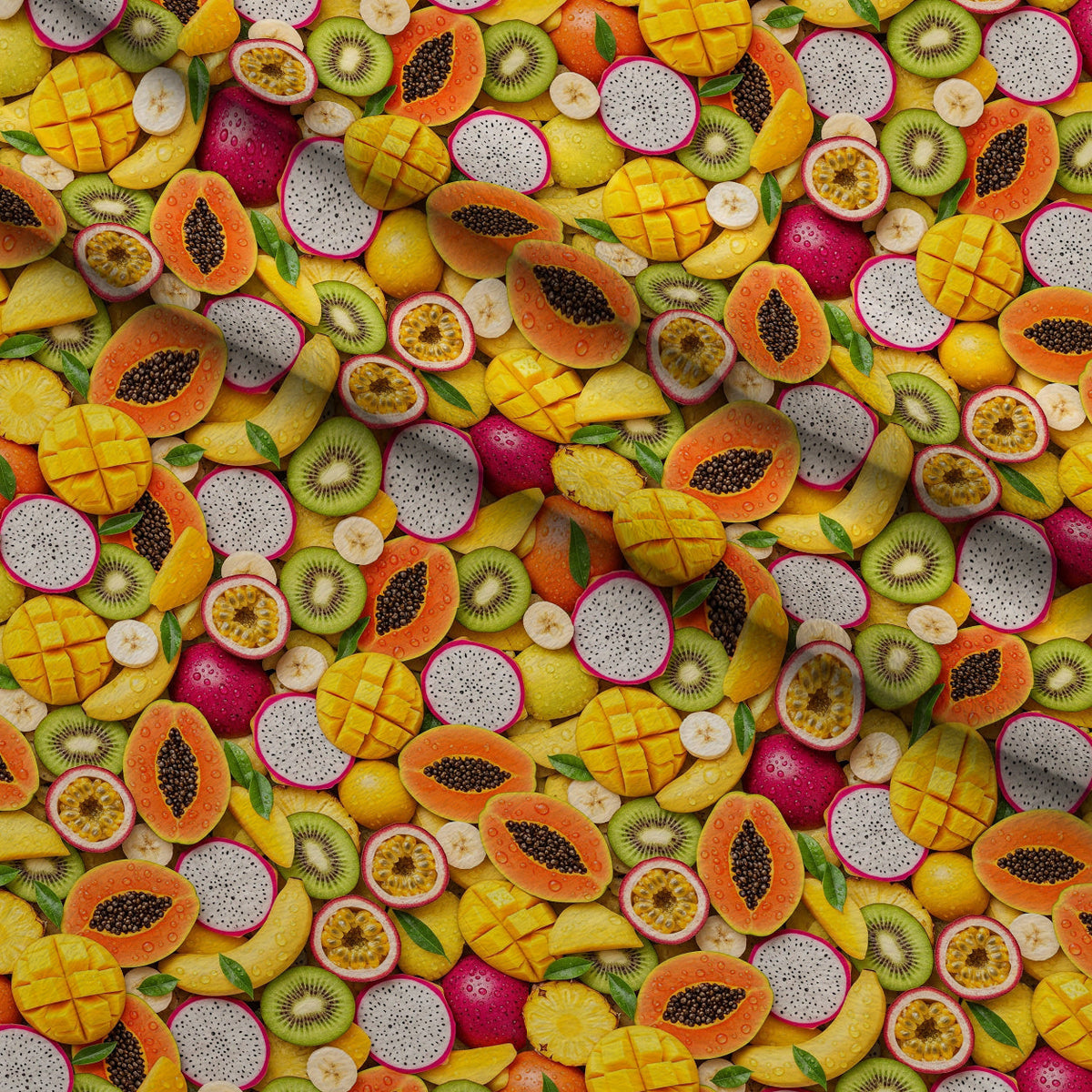 Juicy Medley Pattern 29 Fleece Fabric — fleece fabric folded close-up preview (mv-fleece-v1:lying)