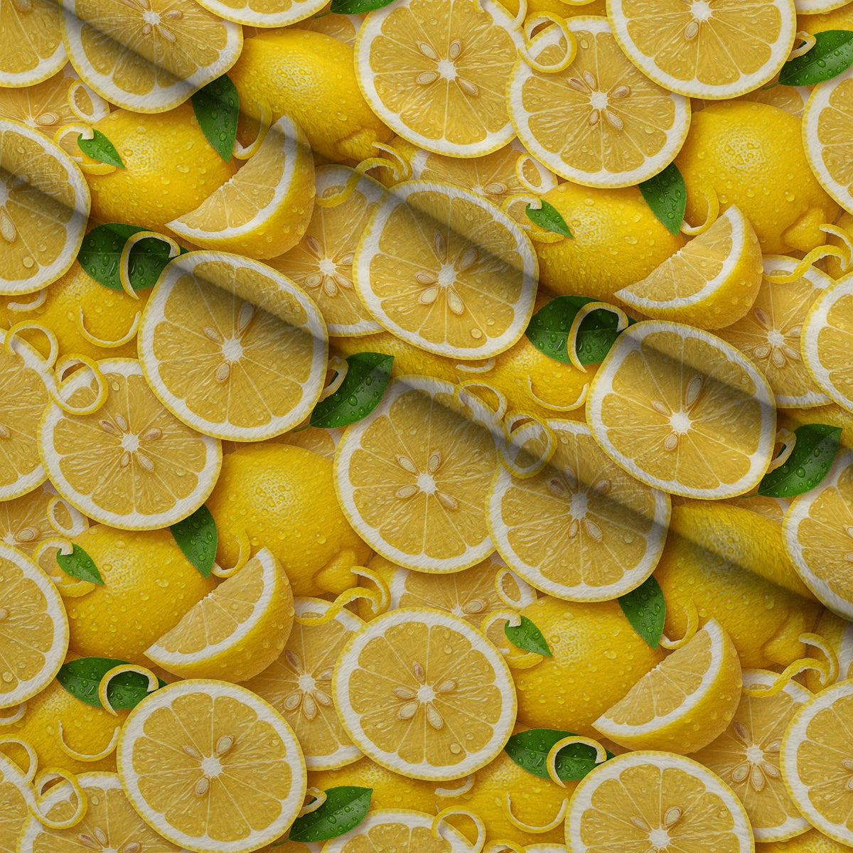 Juicy Medley Pattern 6 Fleece Fabric — fleece fabric folded close-up preview (mv-fleece-v1:lying)