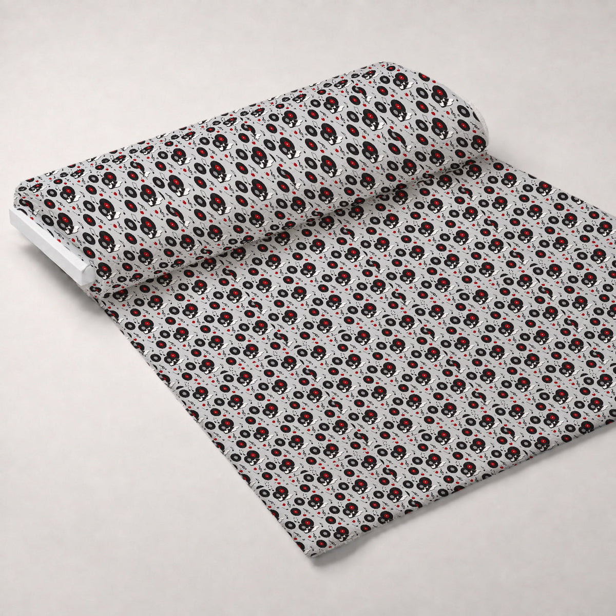 Jukebox Jive Pattern 15 Fleece Fabric — fleece fabric unrolled bolt preview (mv-fleece-v1:bolt)
