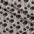 Jukebox Jive Pattern 15 Fleece Fabric — fleece fabric folded close-up preview (mv-fleece-v1:lying)