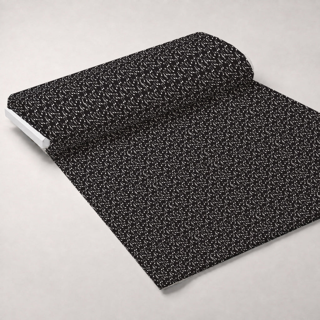 Jukebox Jive Pattern 5 Fleece Fabric — fleece fabric unrolled bolt preview (mv-fleece-v1:bolt)
