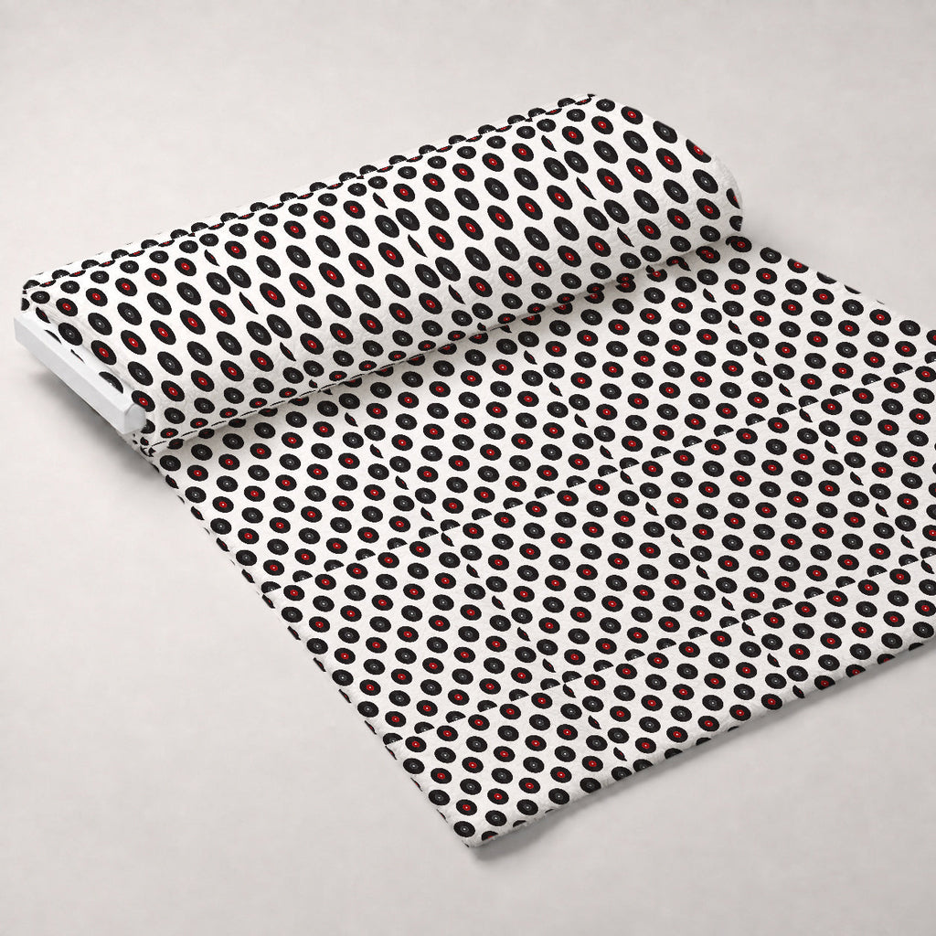 Jukebox Jive Pattern 7 Fleece Fabric — fleece fabric unrolled bolt preview (mv-fleece-v1:bolt)