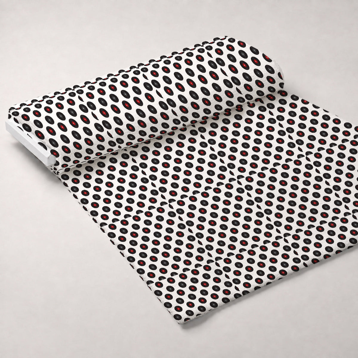 Jukebox Jive Pattern 7 Fleece Fabric — fleece fabric unrolled bolt preview (mv-fleece-v1:bolt)