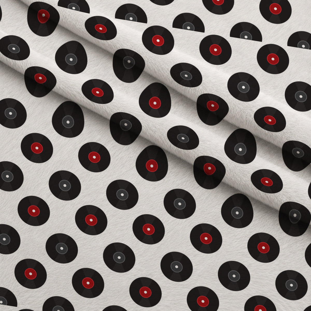Jukebox Jive Pattern 7 Fleece Fabric — fleece fabric folded close-up preview (mv-fleece-v1:lying)