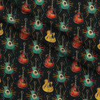 Jukebox Starlight Pattern 3 Fleece Fabric — fleece fabric folded close-up preview (mv-fleece-v1:lying)