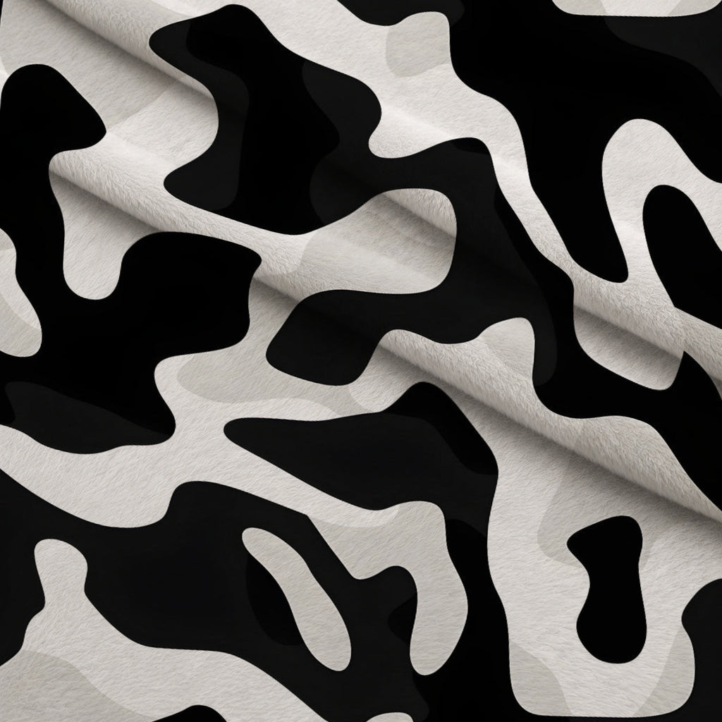 Jungle Animal Skins Pattern 10 Fleece Fabric — fleece fabric folded close-up preview (mv-fleece-v1:lying)