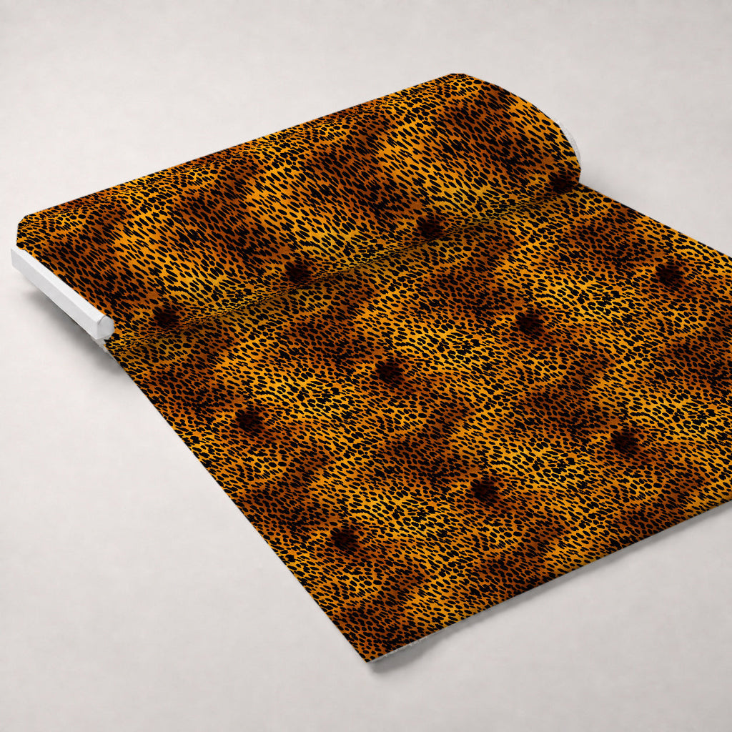 Jungle Animal Skins Pattern 9 Fleece Fabric — fleece fabric unrolled bolt preview (mv-fleece-v1:bolt)