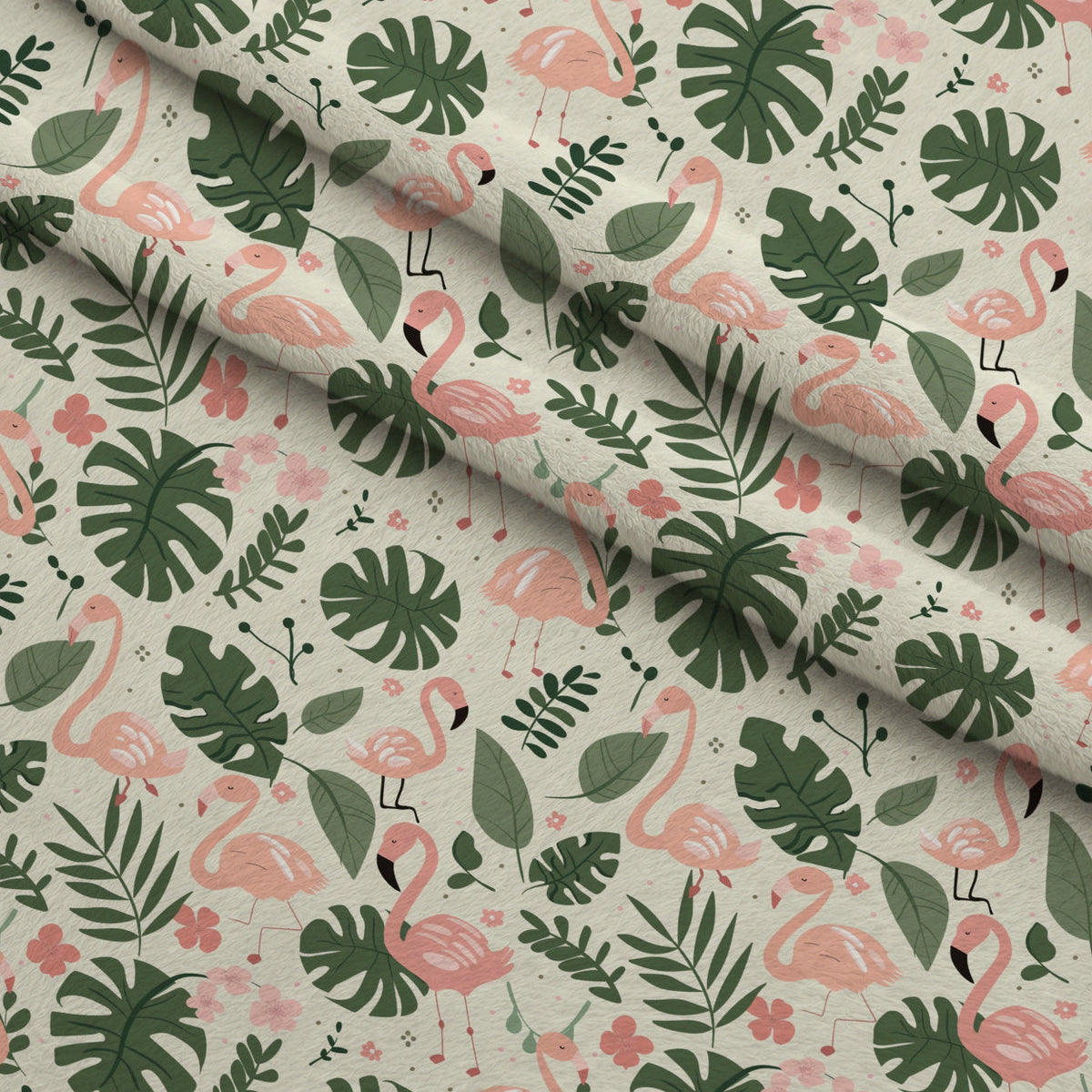 Jungle Cubs Pattern 14 Fleece Fabric — fleece fabric folded close-up preview (mv-fleece-v1:lying)