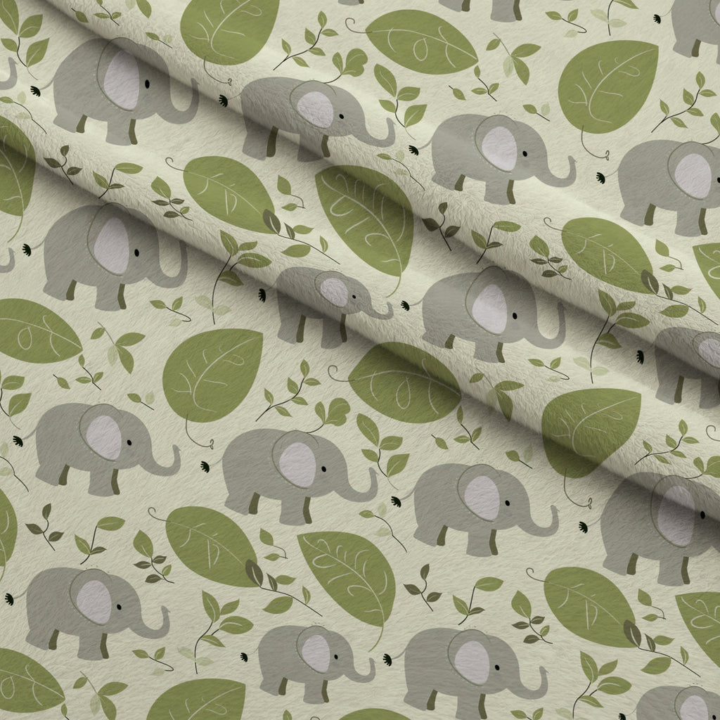 Jungle Cubs Pattern 2 Fleece Fabric — fleece fabric folded close-up preview (mv-fleece-v1:lying)