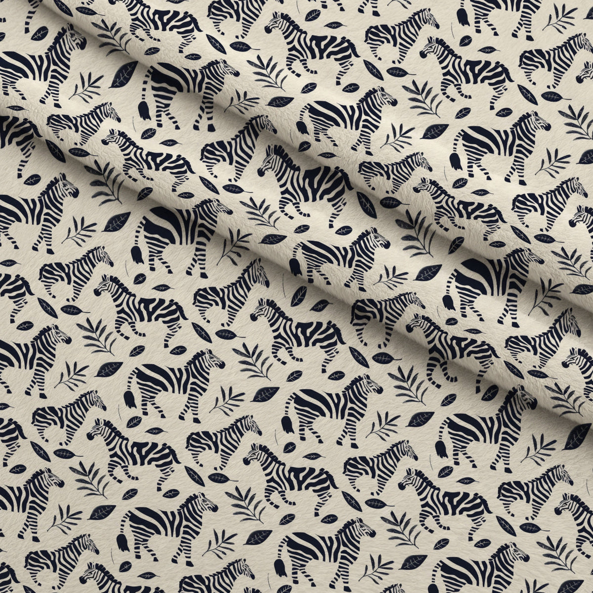 Jungle Cubs Pattern 20 Fleece Fabric — fleece fabric folded close-up preview (mv-fleece-v1:lying)