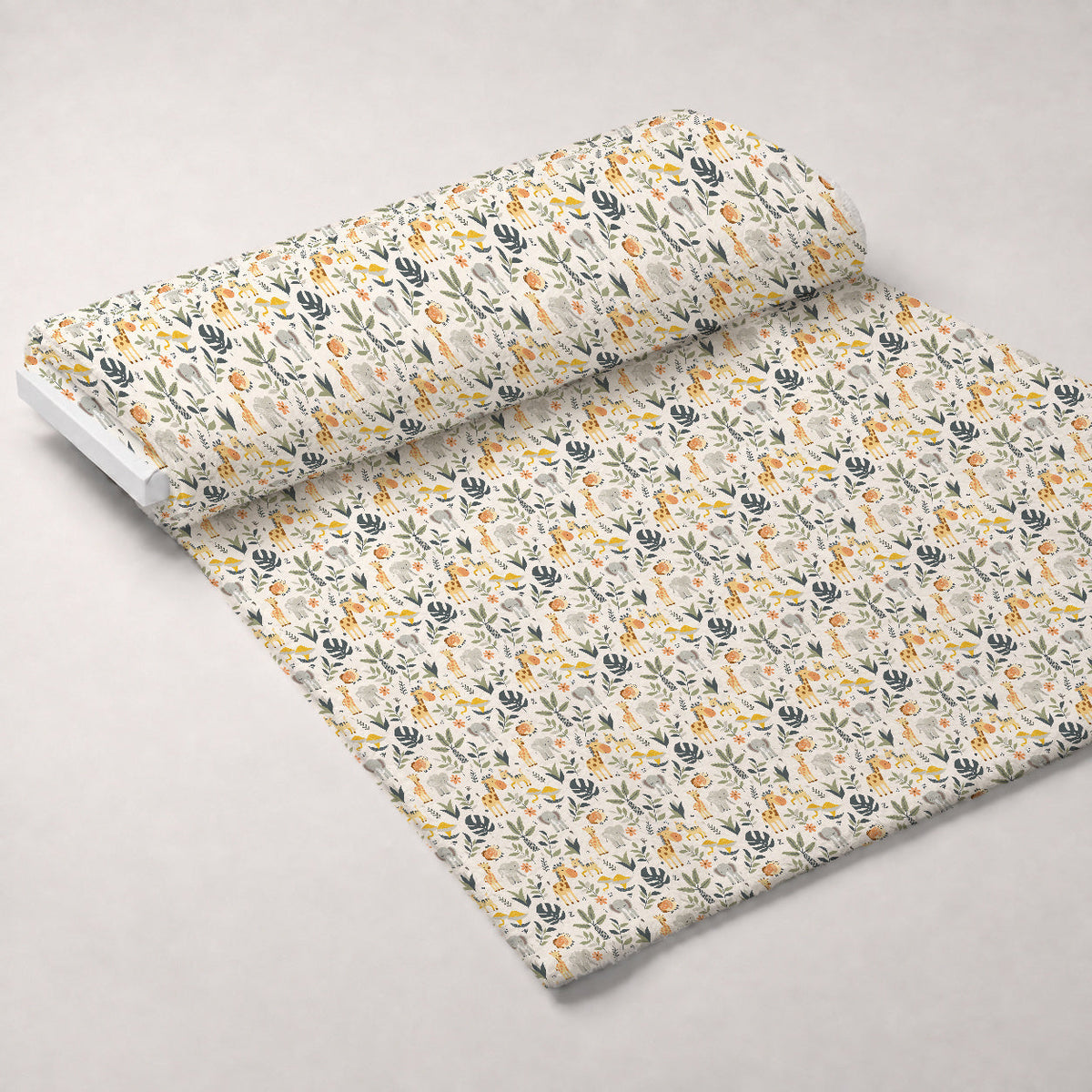 Jungle Cubs Pattern 6 Fleece Fabric — fleece fabric unrolled bolt preview (mv-fleece-v1:bolt)