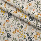 Jungle Cubs Pattern 6 Fleece Fabric — fleece fabric folded close-up preview (mv-fleece-v1:lying)