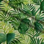 Jungle Leaves Pattern 1 Fleece Fabric — fleece fabric folded close-up preview (mv-fleece-v1:lying)