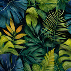 Jungle Leaves Pattern 2 Fleece Fabric — fleece fabric folded close-up preview (mv-fleece-v1:lying)