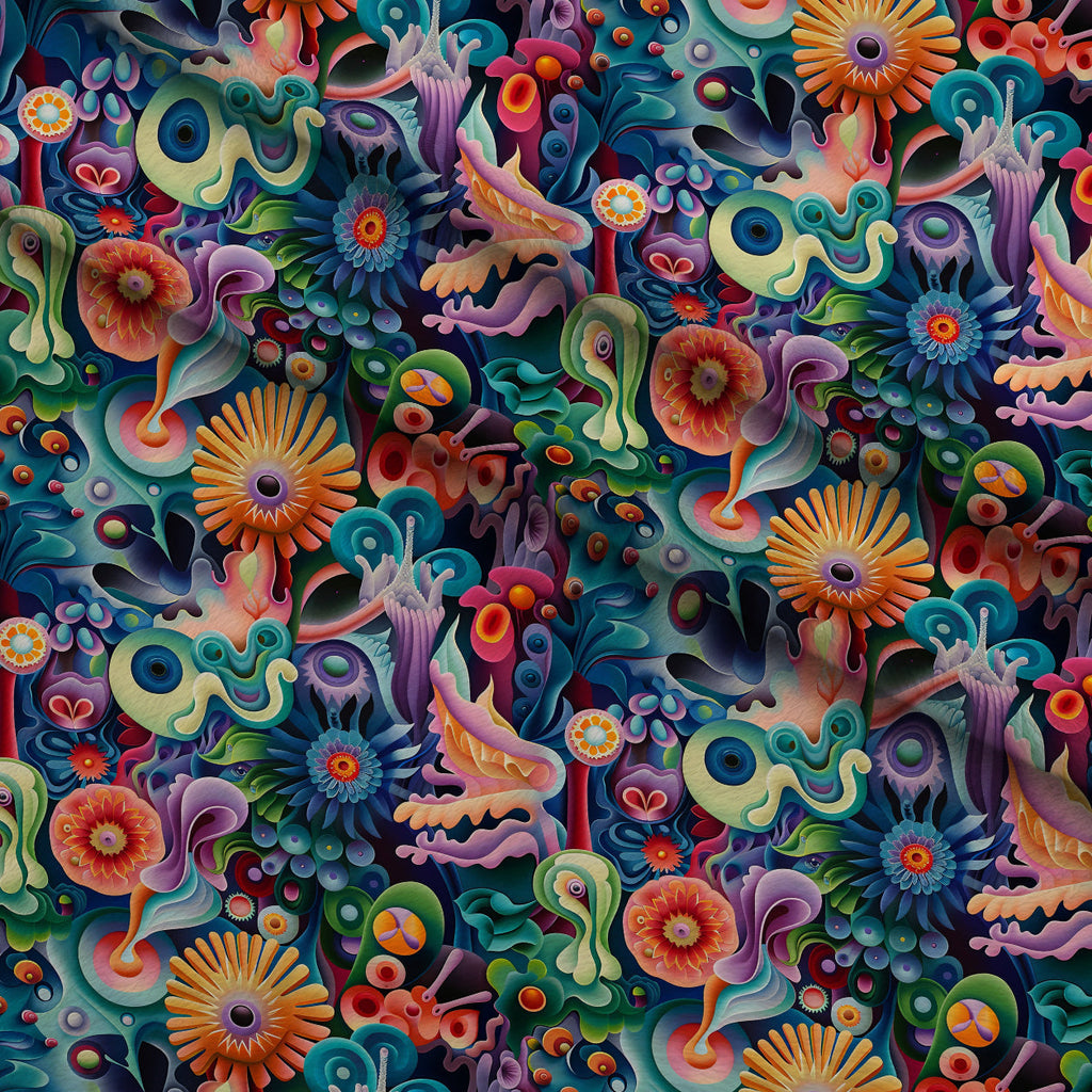 Kaleidoscope Dreams Pattern 10 Fleece Fabric — fleece fabric folded close-up preview (mv-fleece-v1:lying)
