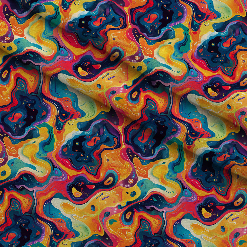 Kaleidoscope Dreams Pattern 11 Fleece Fabric — fleece fabric folded close-up preview (mv-fleece-v1:lying)