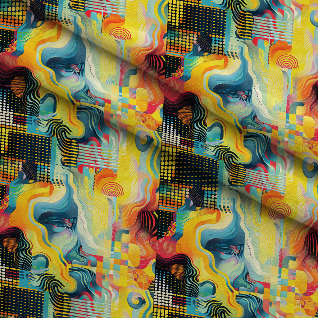 Kaleidoscope Dreams Pattern 12 Fleece Fabric — fleece fabric folded close-up preview (mv-fleece-v1:lying)